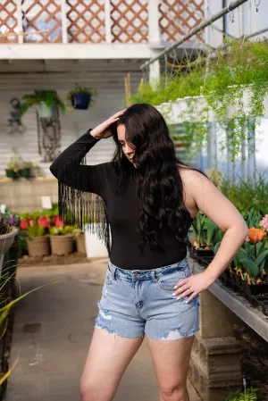 Daisy Distressed Denim Shorts