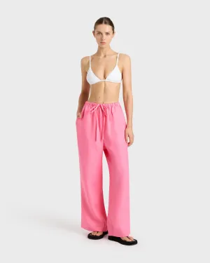 Delphi Drawstring Pant - Rose