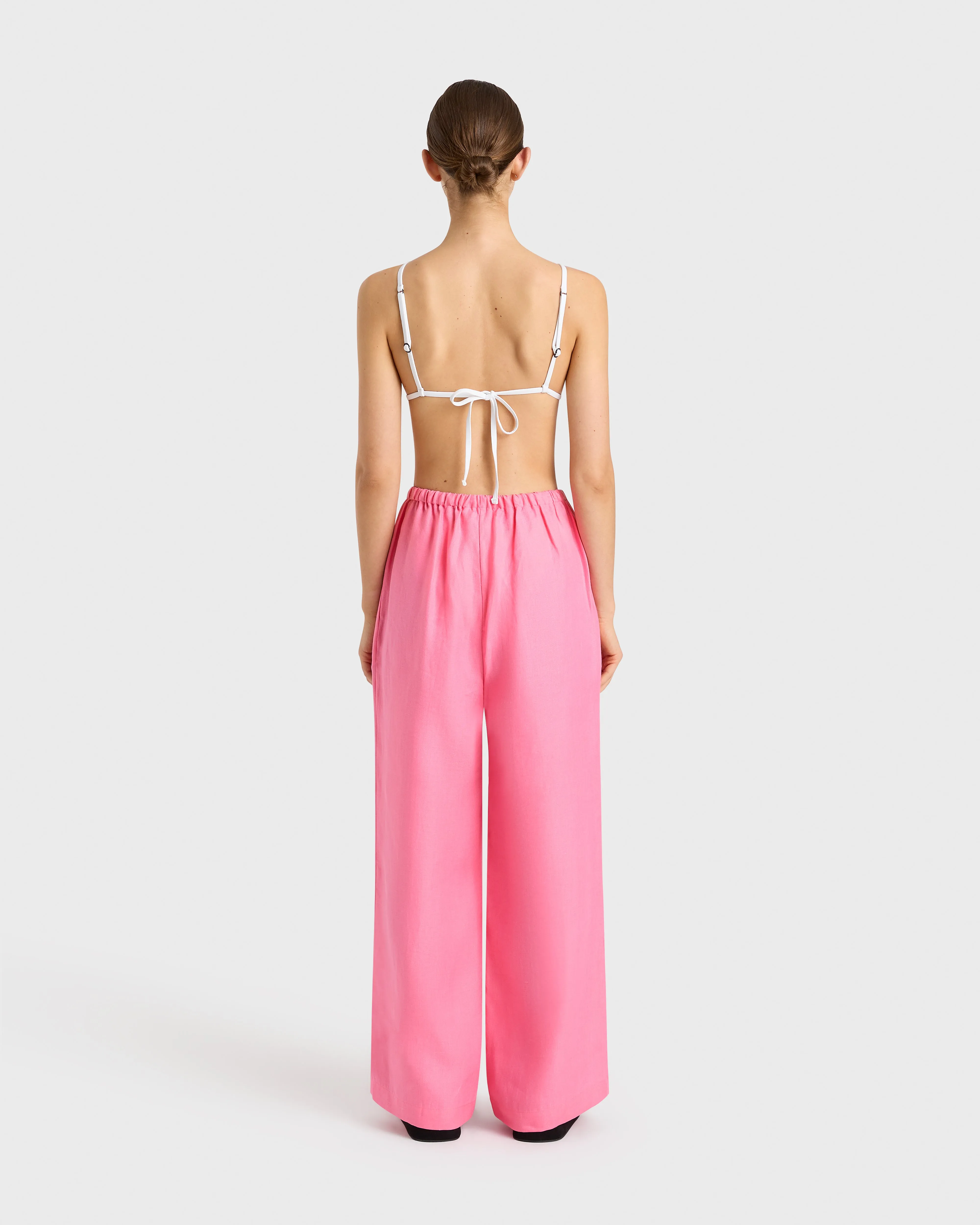 Delphi Drawstring Pant - Rose
