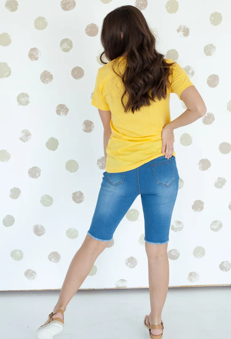 Denim Bermudas-Final Sale