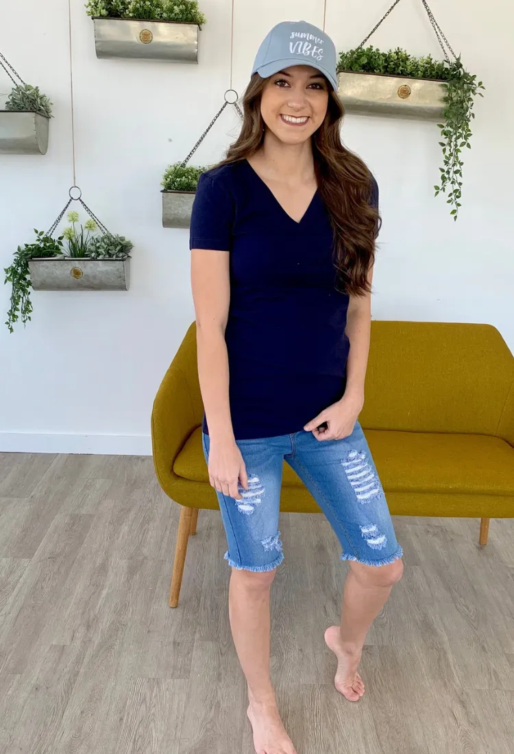 Denim Bermudas-Final Sale