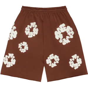 Denim Tears "The Cotton Wreath" Shorts Brown