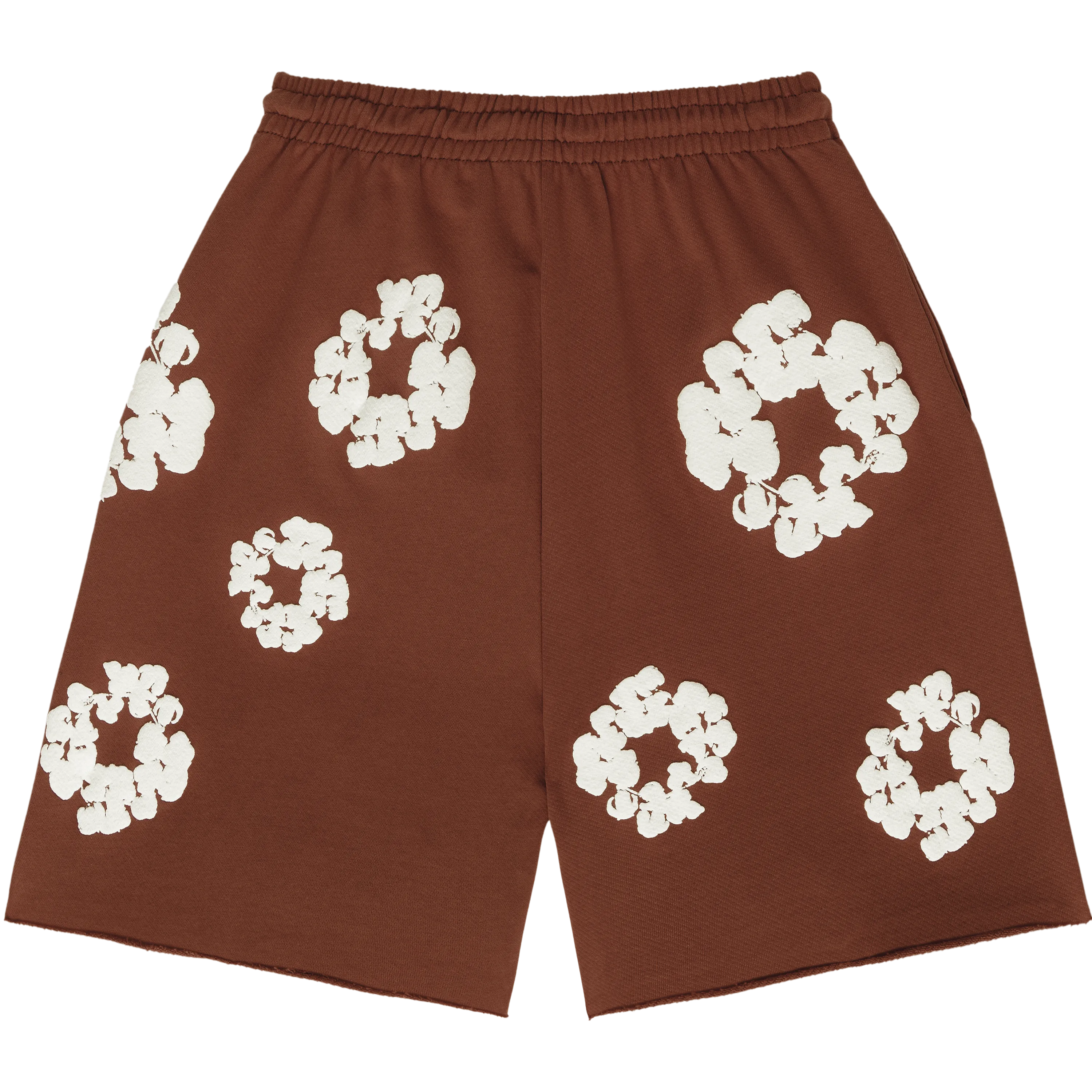 Denim Tears "The Cotton Wreath" Shorts Brown