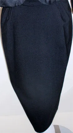 DON LOPER 1950s Black Cocktail Dress, Winona Ryder Size 2-4