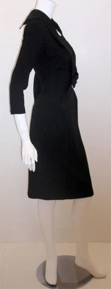 DON LOPER 1950s Black Cocktail Dress, Winona Ryder Size 2-4