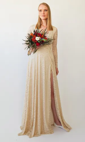 Dress with a Slit  #1410