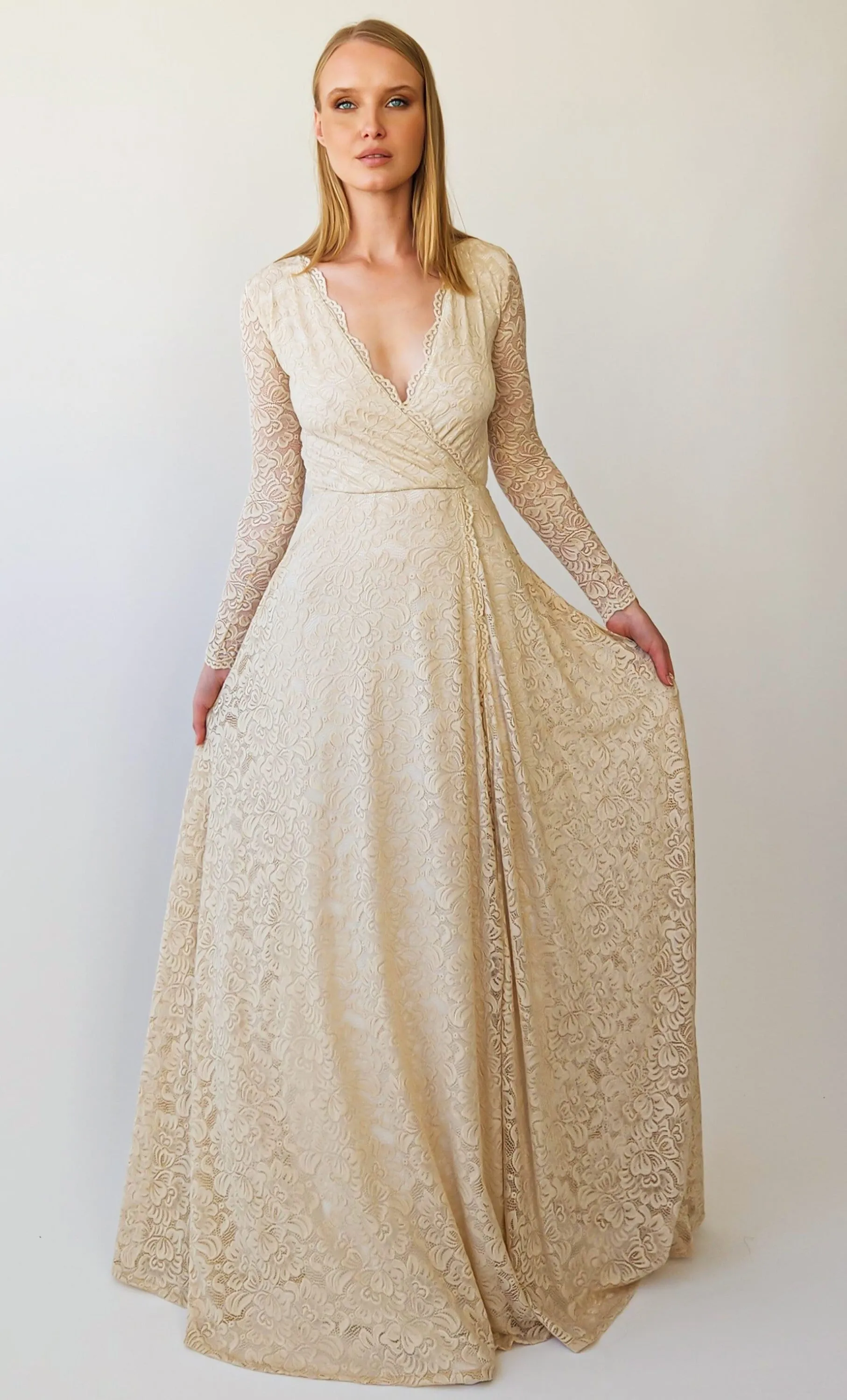 Dress with a Slit  #1410