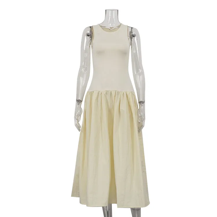 Drop Waist Sleeveless Maxi Dress