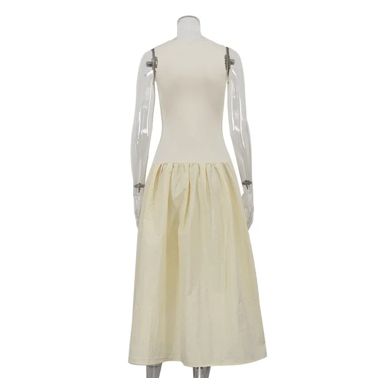 Drop Waist Sleeveless Maxi Dress