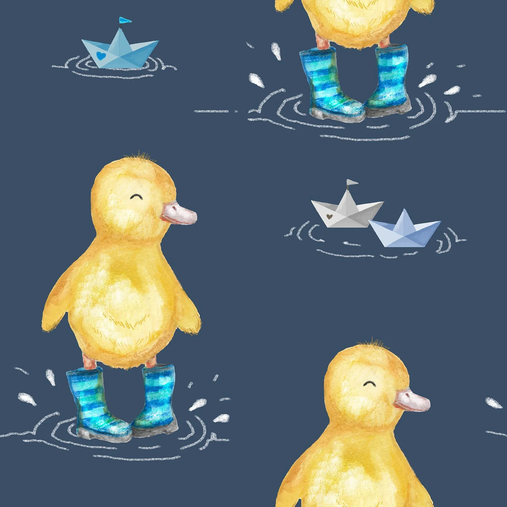 Ducklings in Wellies Children's Active Leggings