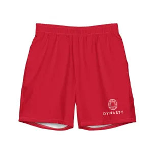 Dynasty Hybrid Emblem Board Shorts (Red)