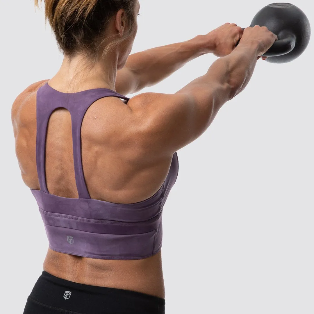 Eccentric Sports Bra (Amethyst)