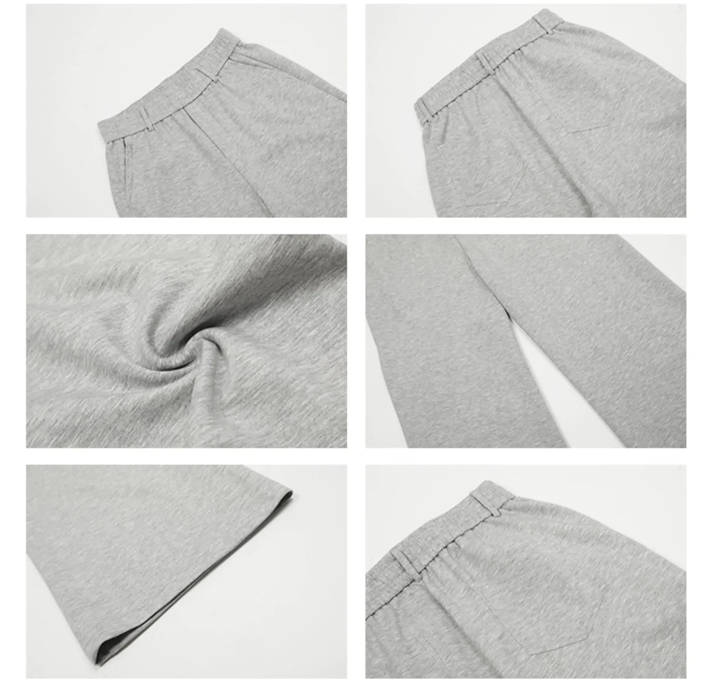 Elastic Waist Slightly Flared Casual Pants