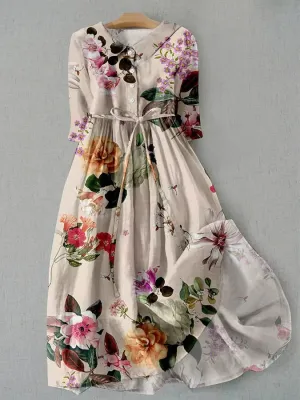 Eleanor Floral Dress - casual elegance