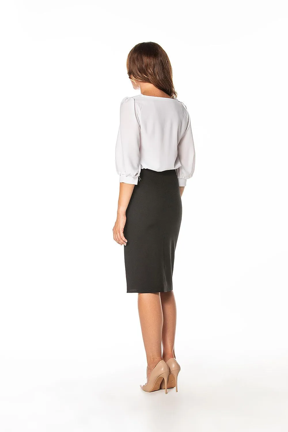 Elegant Slit Pencil Skirt