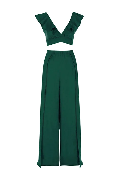 Emerald - 100% Linen Mykonos Pants
