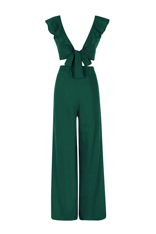 Emerald - 100% Linen Mykonos Pants