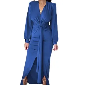 Emilia Elegant Slinky Evening Bodycon Maxi Dress