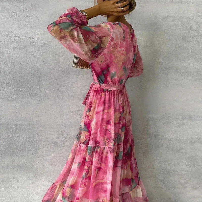 Emily - Elegant Floral Dress