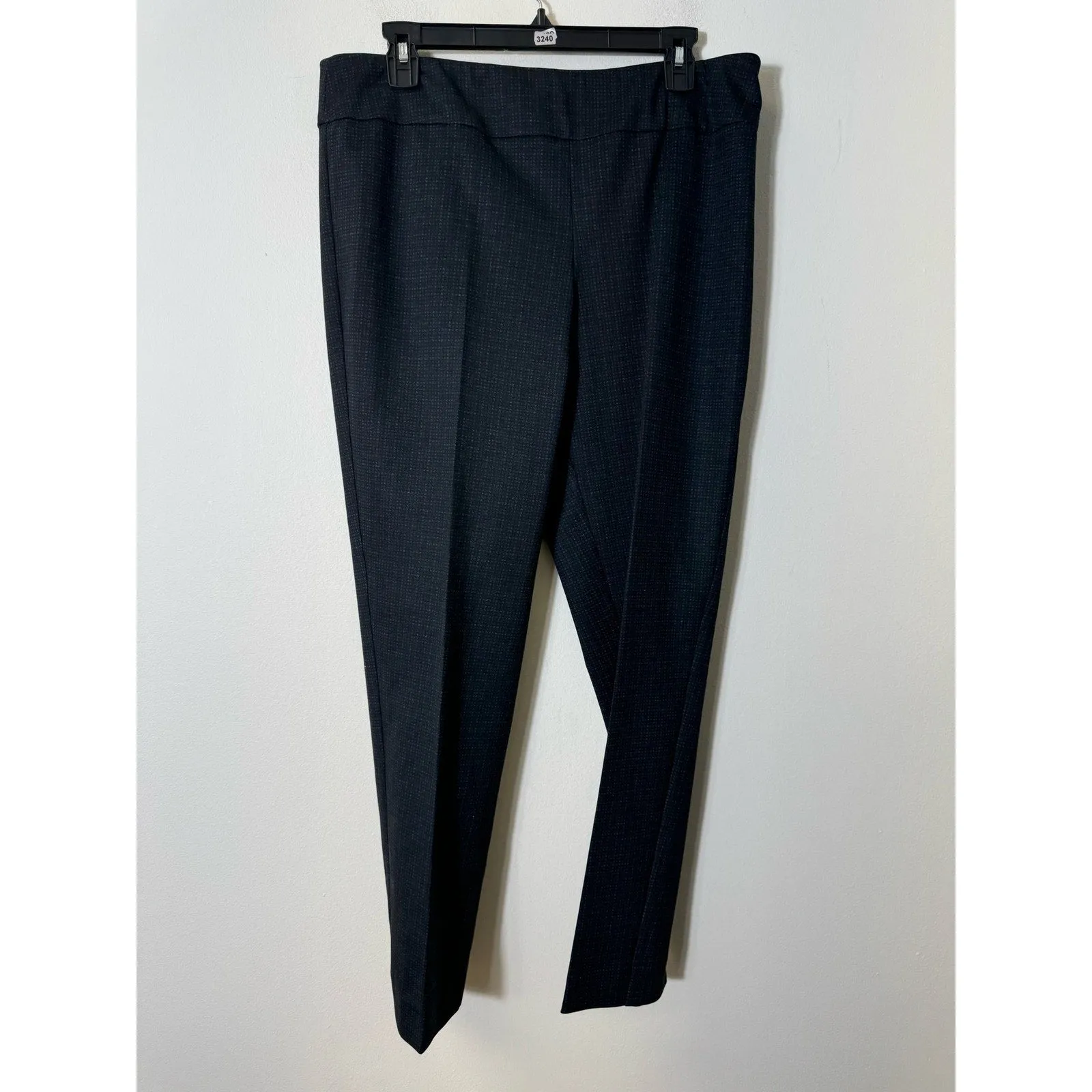 Estelle & Finn Navy Pull On Ankle Dress Pants Sz 12