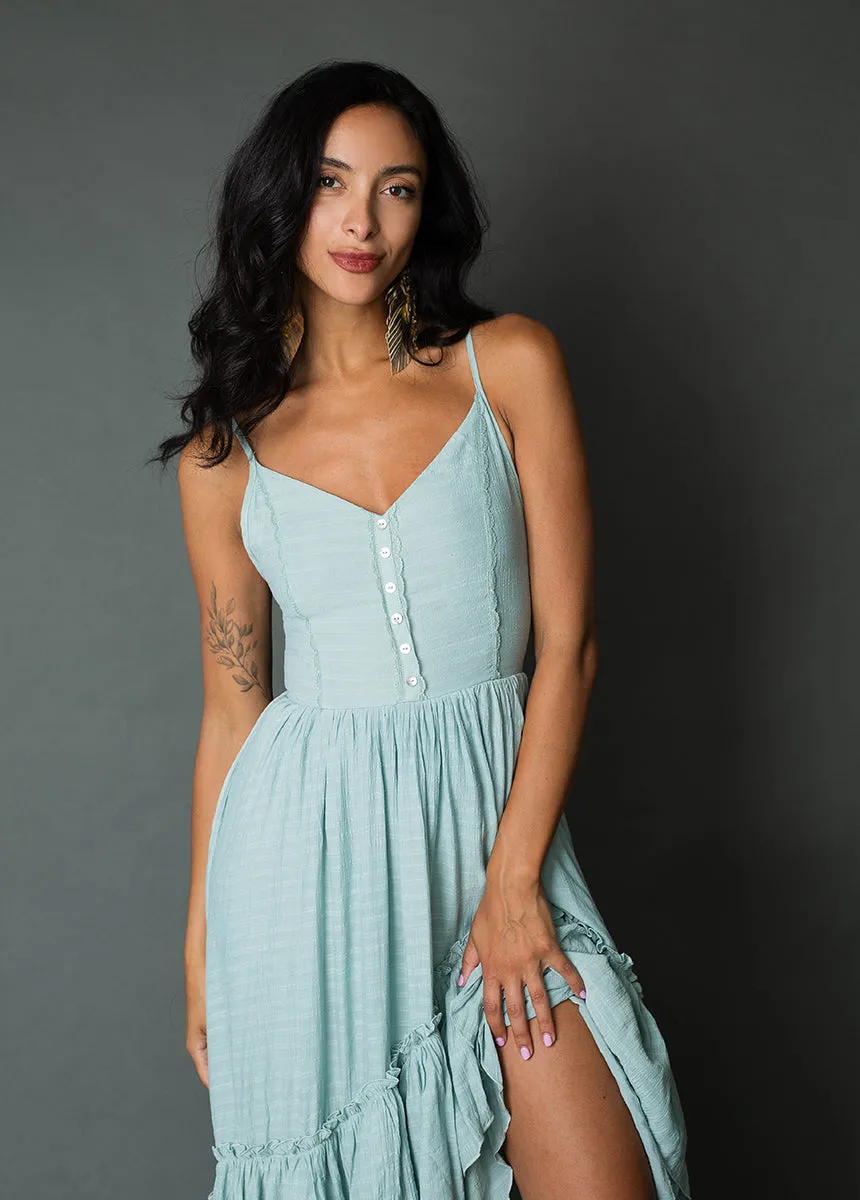 Everlie Dress in Blue Smoke