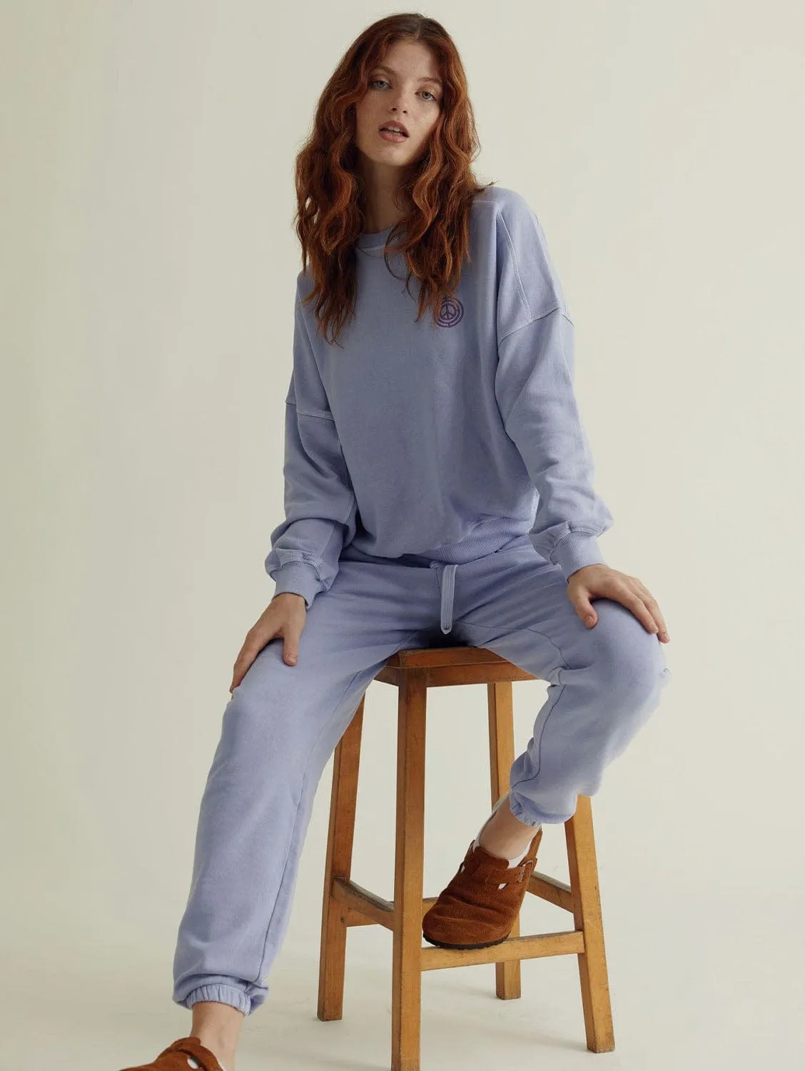 Evie Organic Cotton Joggers | Lavender
