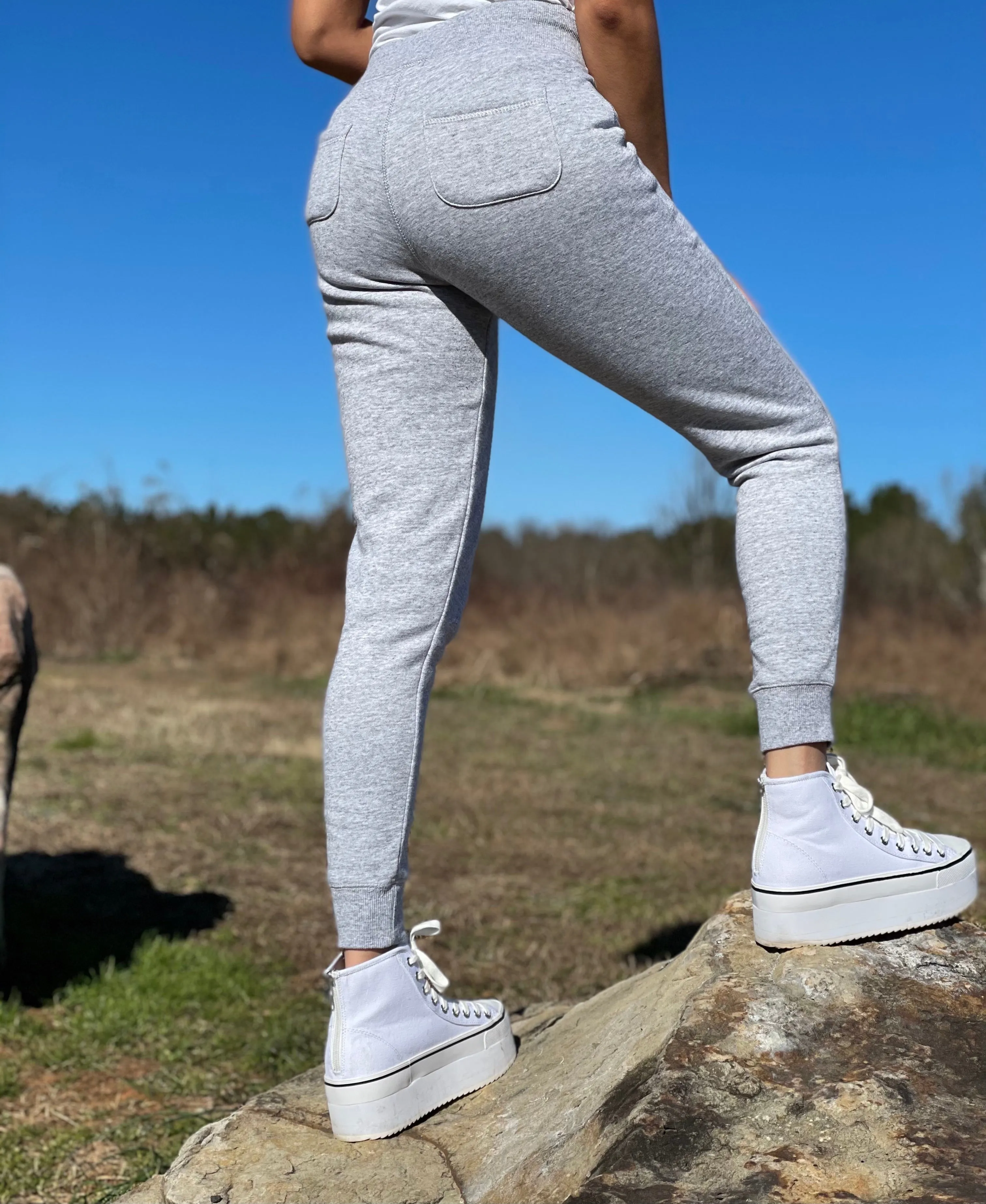 Exclusive House Of Bailey Heather Grey Joggers