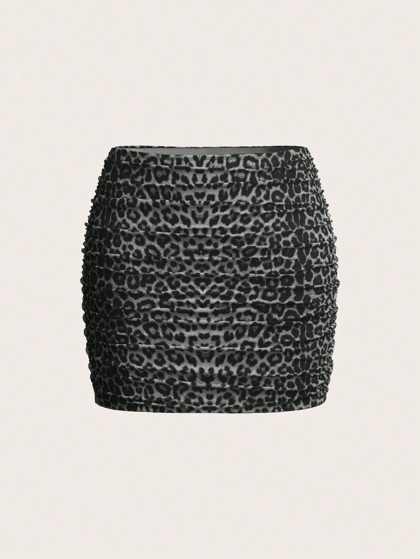 EZwear Mesh Double-Layer See-Through Bodycon Mini Skirt