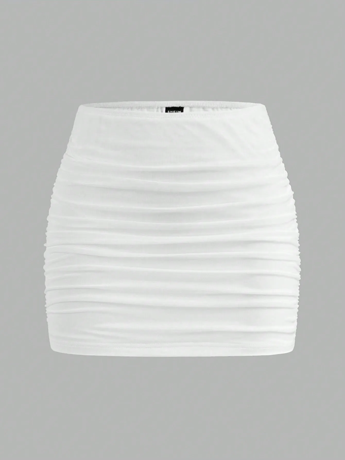 EZwear Mesh Double-Layer See-Through Bodycon Mini Skirt