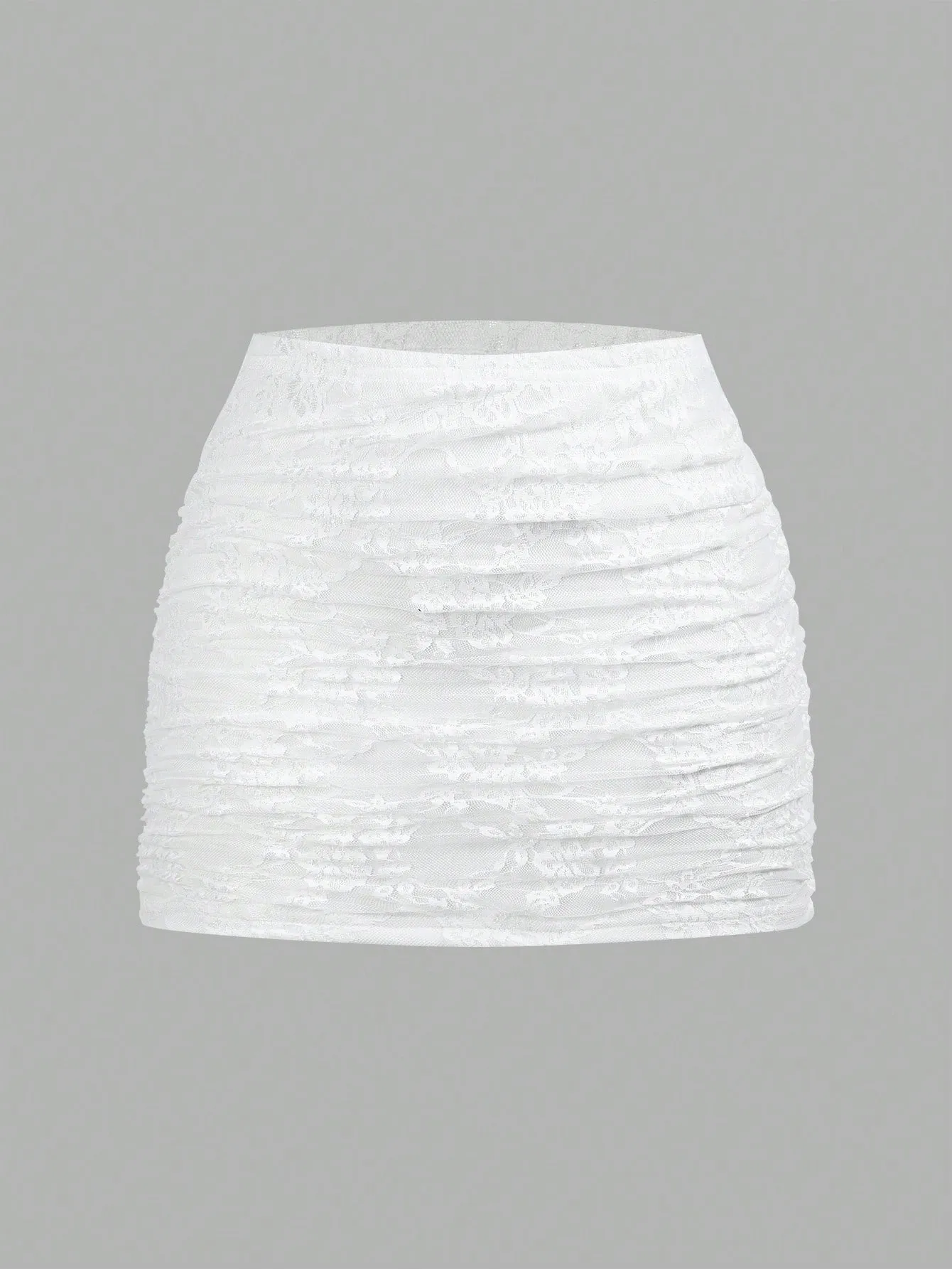 EZwear Mesh Double-Layer See-Through Bodycon Mini Skirt