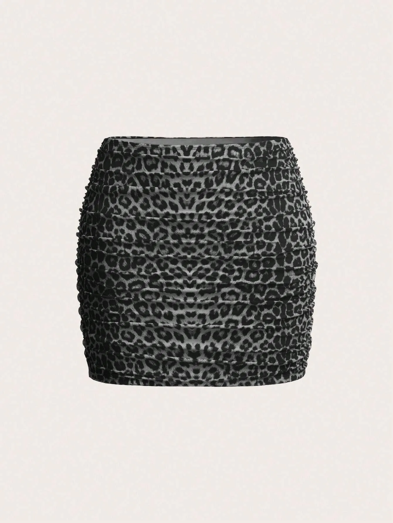 EZwear Mesh Double-Layer See-Through Bodycon Mini Skirt
