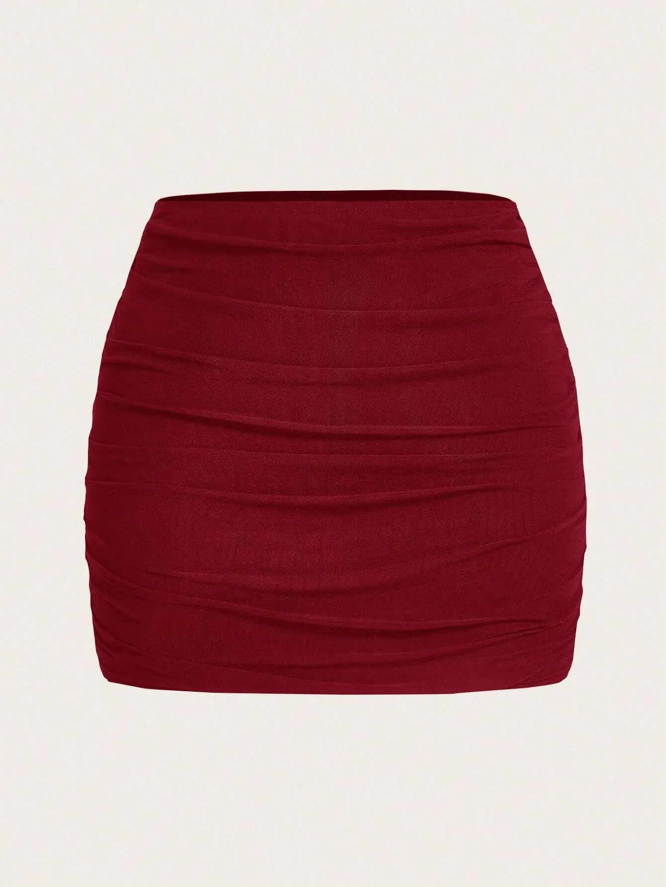 EZwear Mesh Double-Layer See-Through Bodycon Mini Skirt