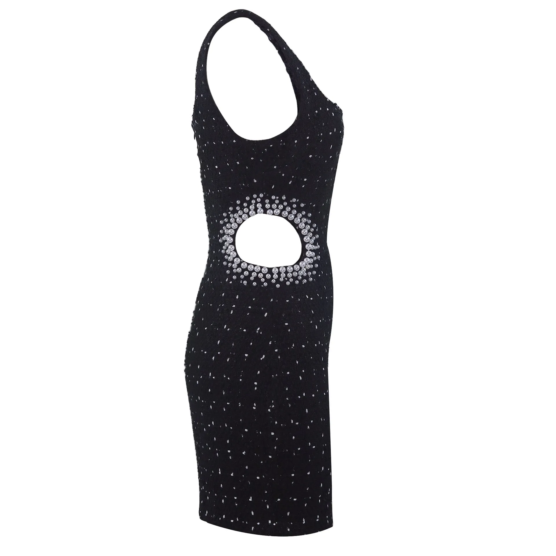 Fashion Party Beads Decoration Bodycon Mini Dresses