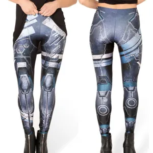 Fashion Women Print Legging Fashion Digital Printing Robot Fitness Pants