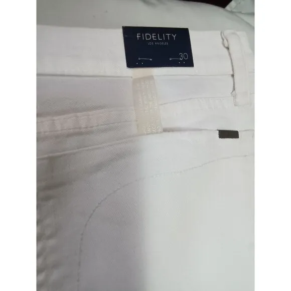 Fidelity Denim Womens AXL Relaxed Skinny Jeans Size 30 Anarchy White H1032 New