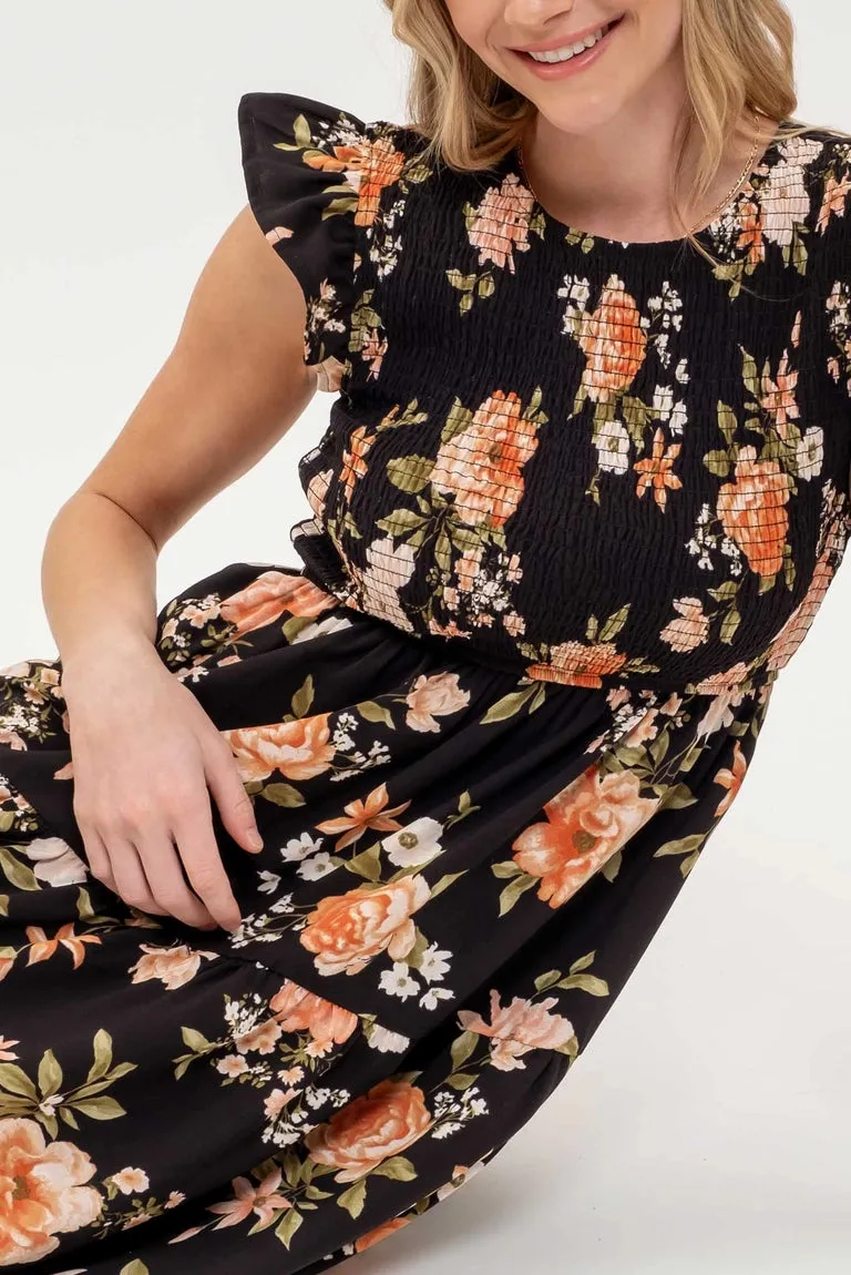 Fiona Floral Midi Dress
