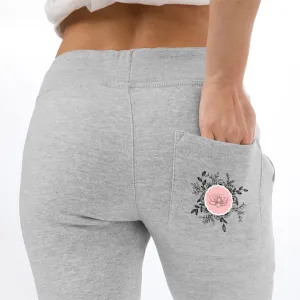 Floral lotus unisex premium fleece joggers