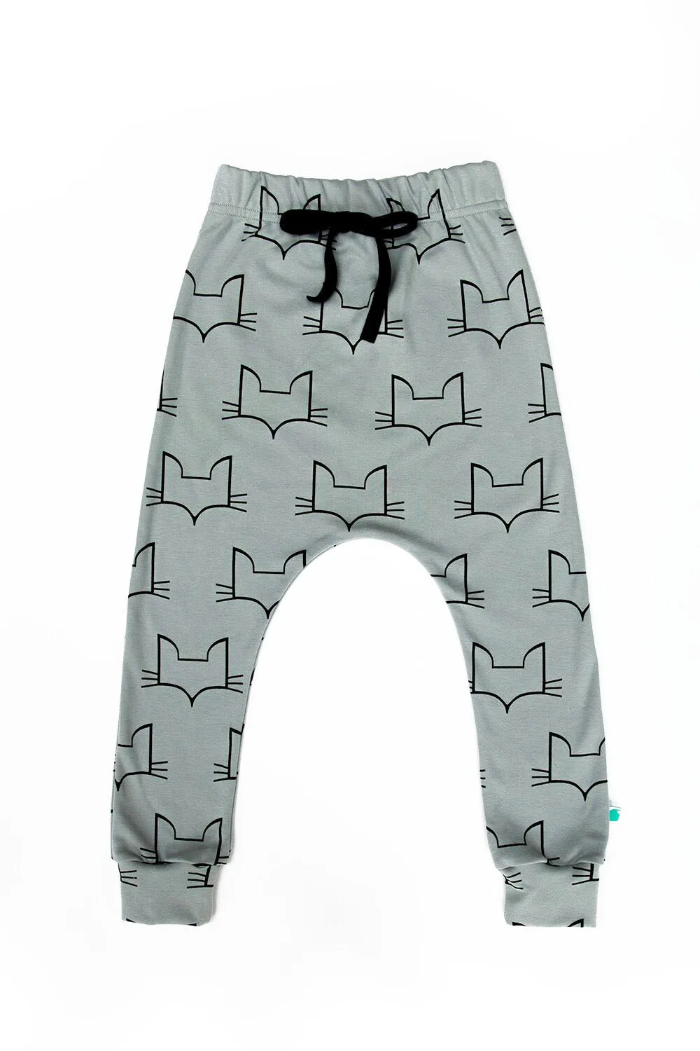 Fox Print Baggy Jogger for Kids- Vegan Organic Cotton