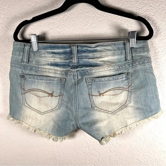 Frayed Snake Print Cutoffs Booty Shorts