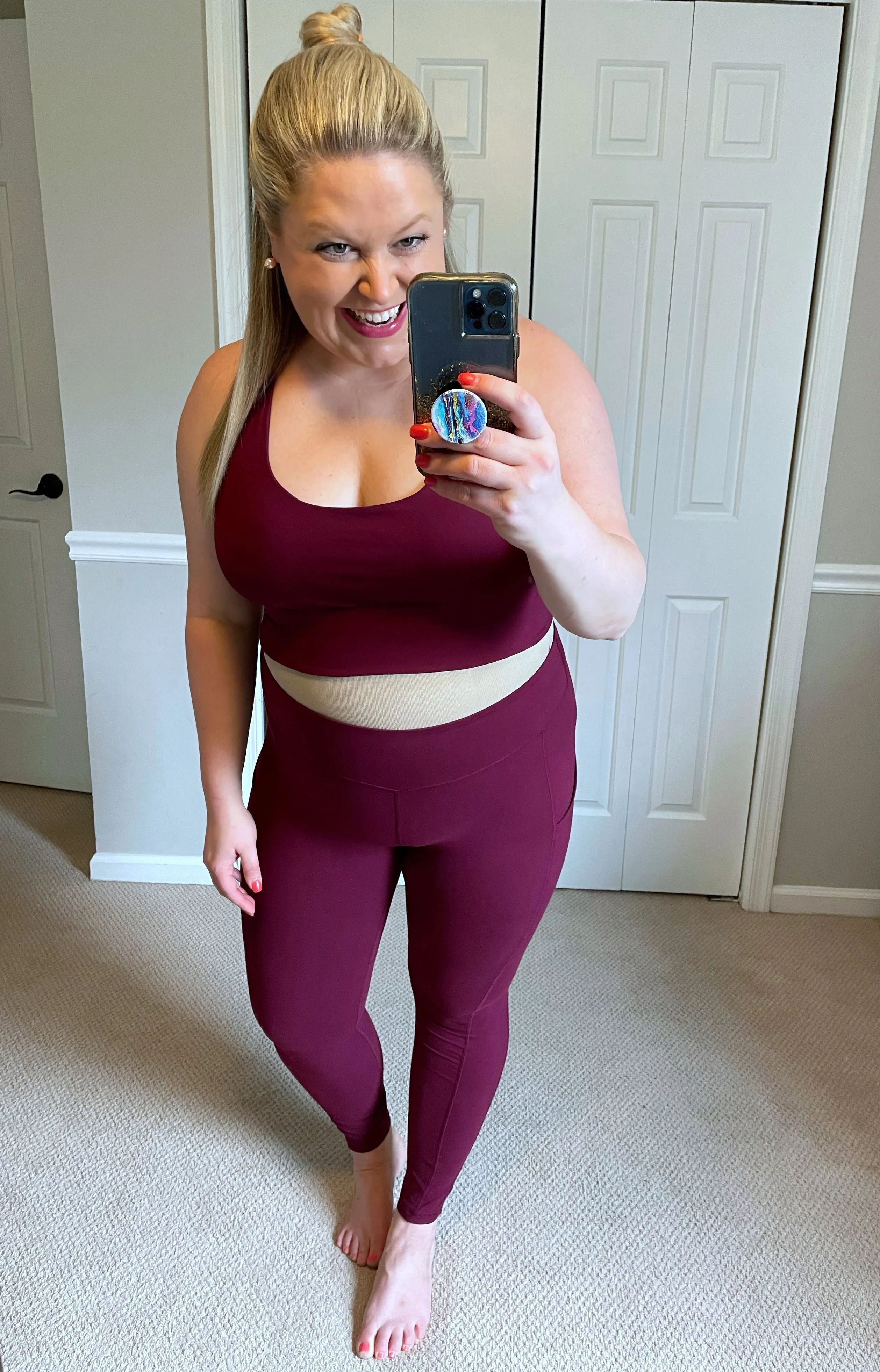 Free Expression Sports Bralette in Burgundy