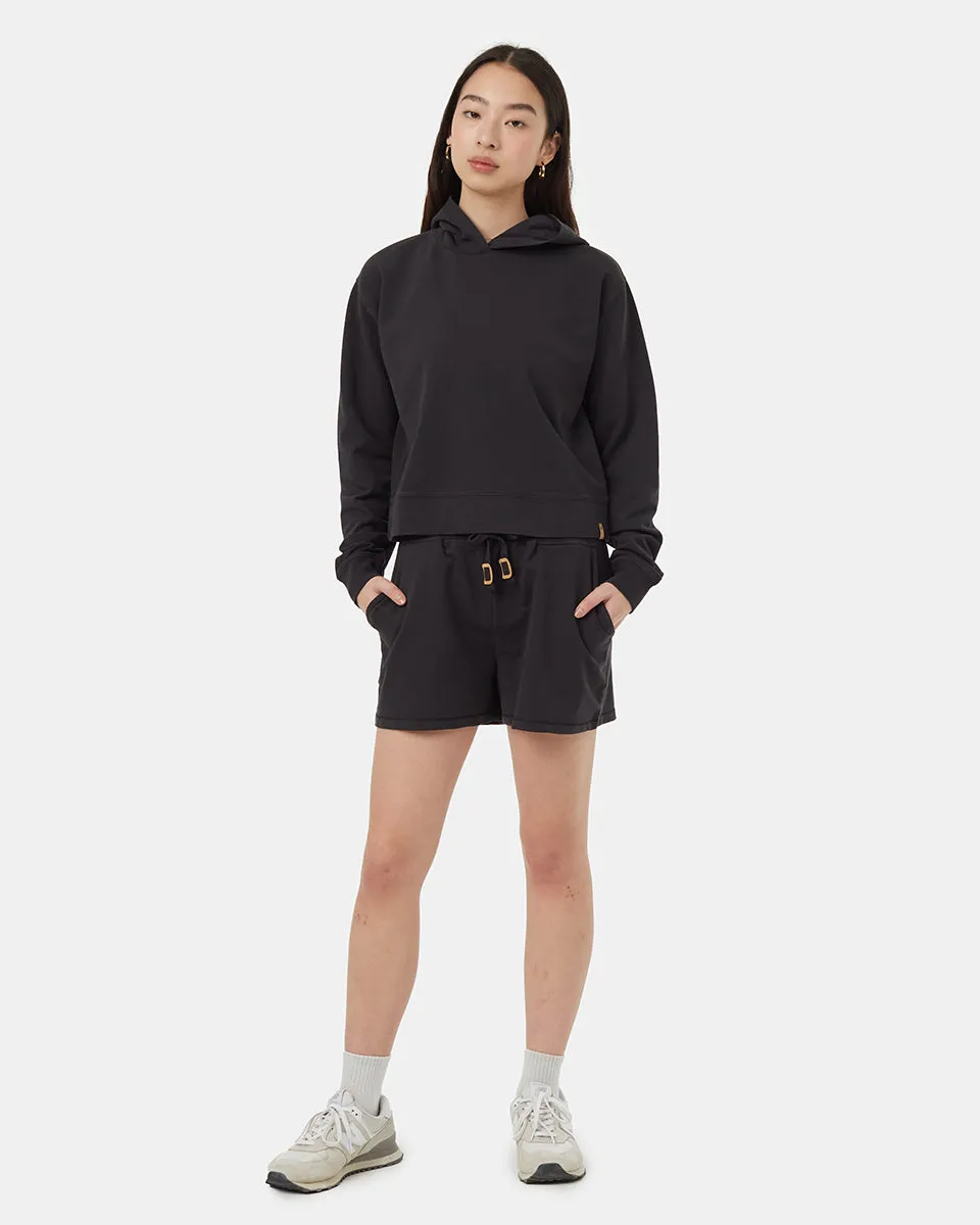 French Terry Cropped Hoodie