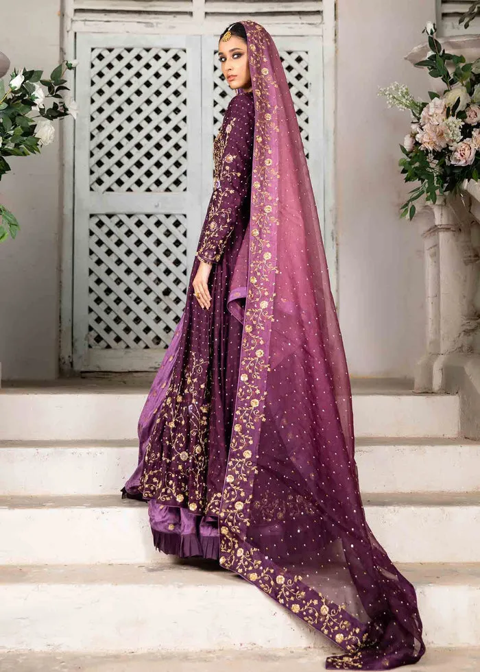 Front Open Bridal Pishwas Frock with Sharara Dress
