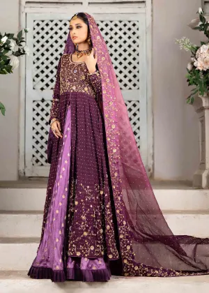 Front Open Bridal Pishwas Frock with Sharara Dress