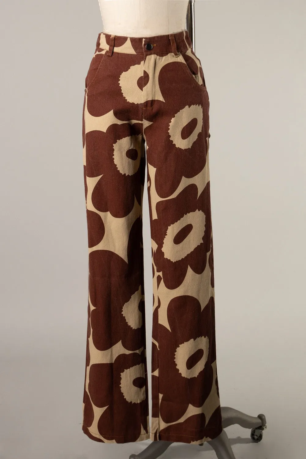 FS695-1 High waisted printed straight leg jeans 6PK UNIT PRICE: $26