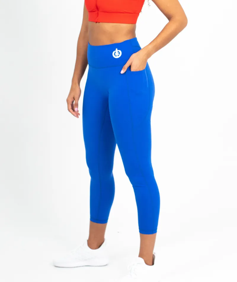 Full Length Pocket Legging | Blue