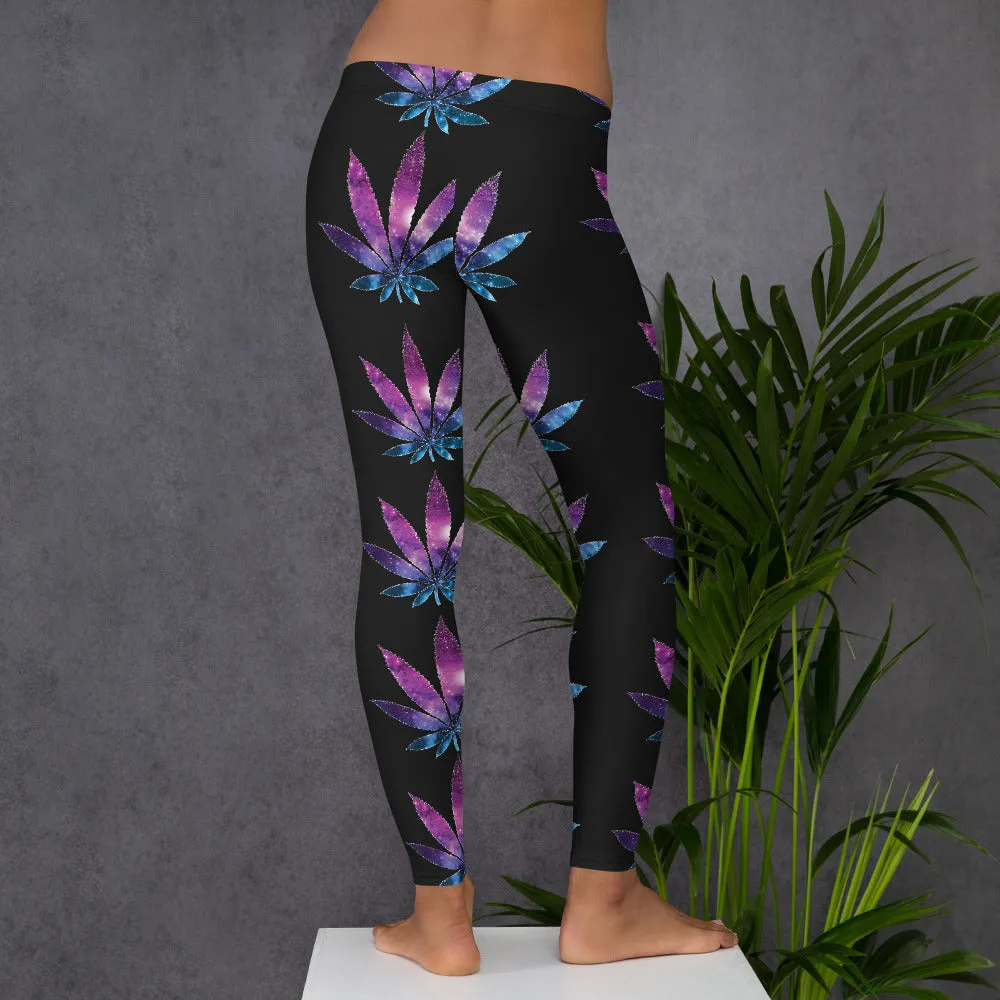 Galaxy Leaf Leggings