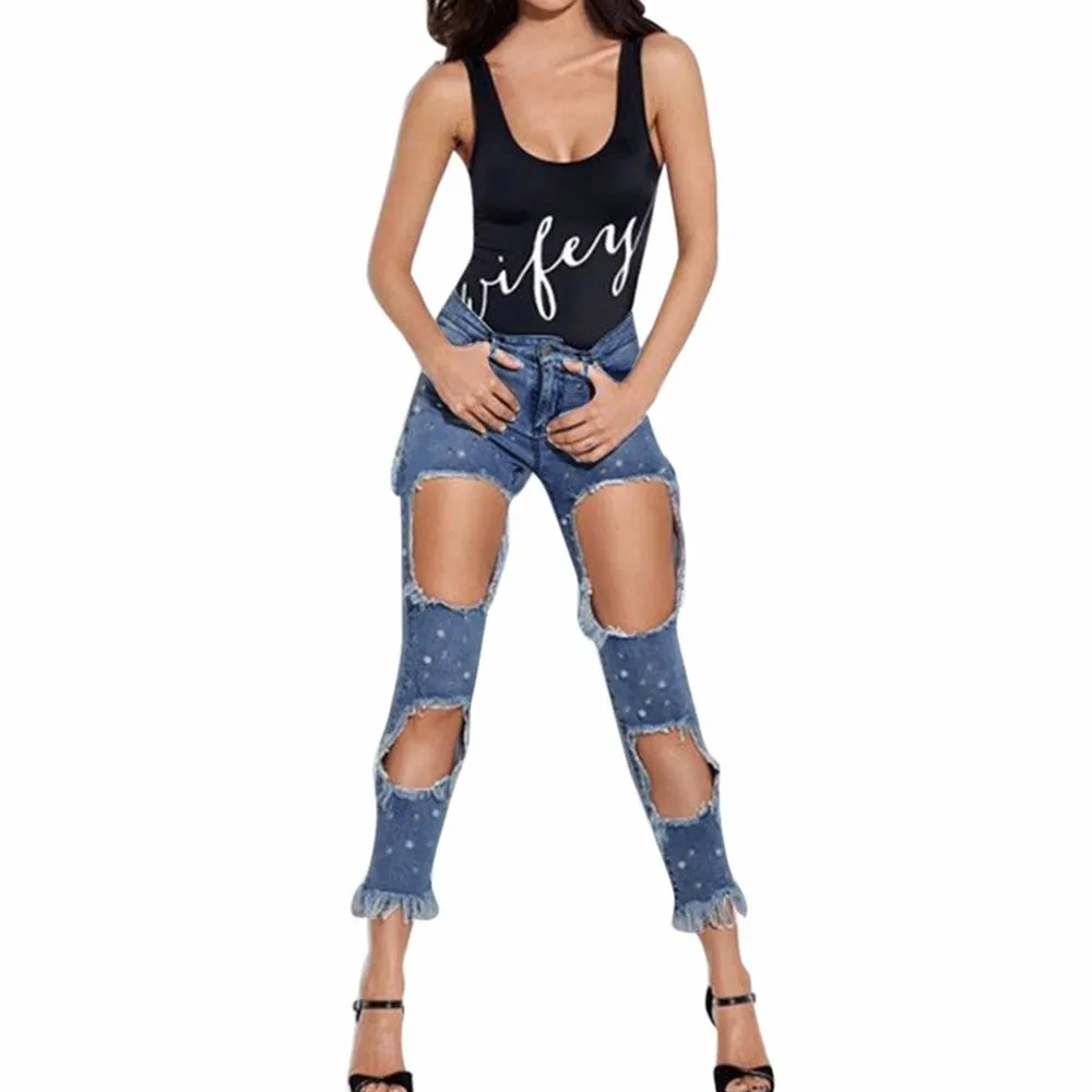 Girl You Got It Rip Denim Jeans
