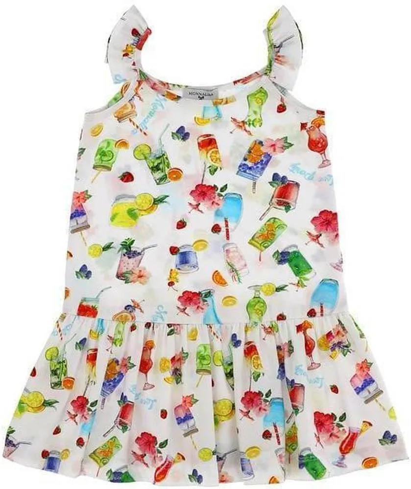 Girls White Cocktail Dress
