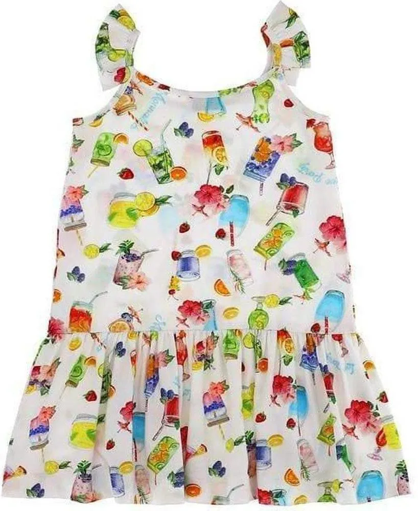 Girls White Cocktail Dress