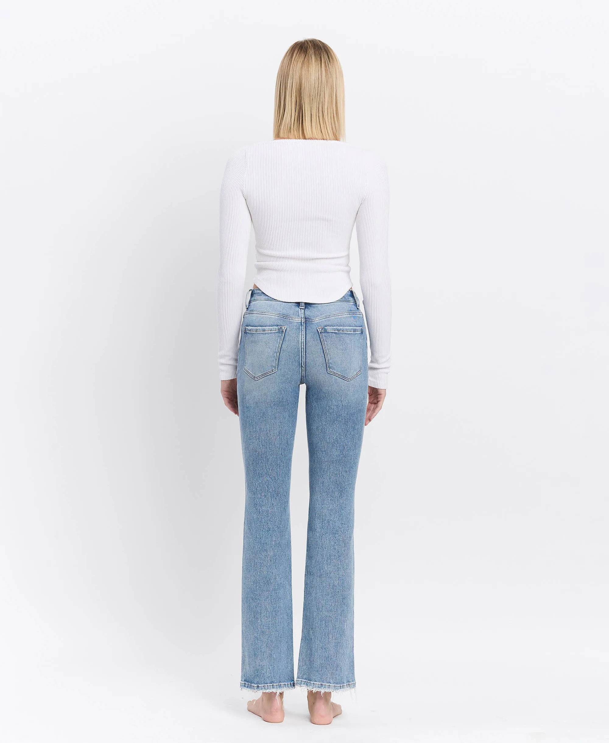 Glamour HIGH RISE FULL LENGTH BOOTCUT JEANS T6573